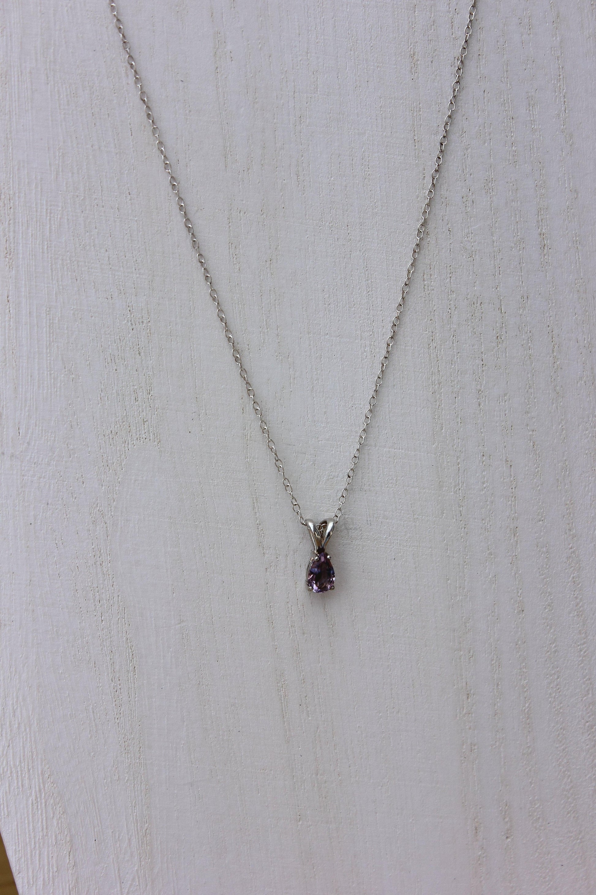 Amethyst Pear Pendant