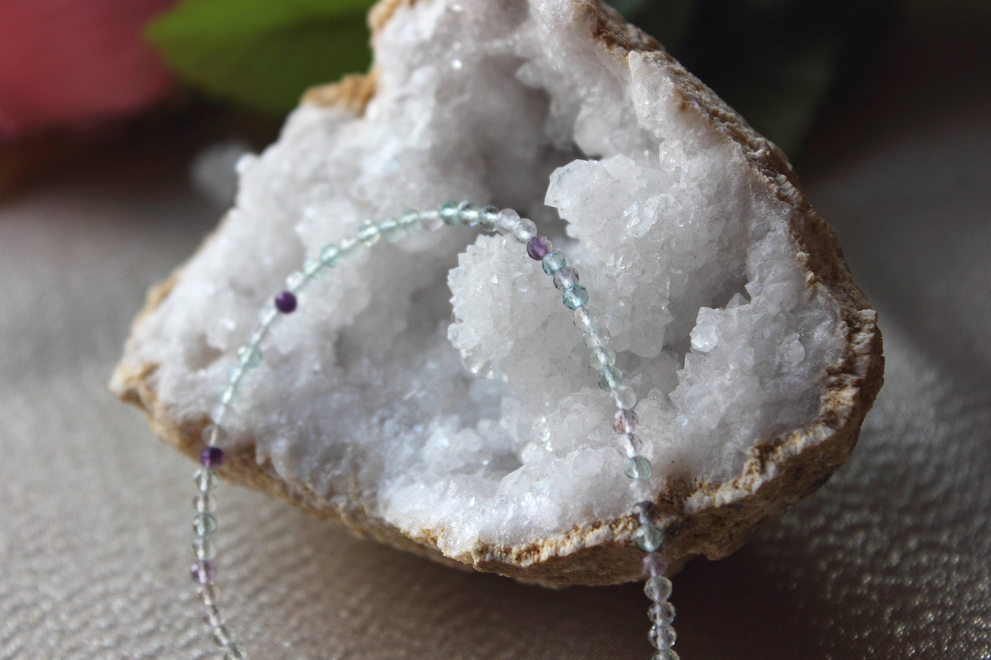 Blue Fluorite Micro faceted Bracelet