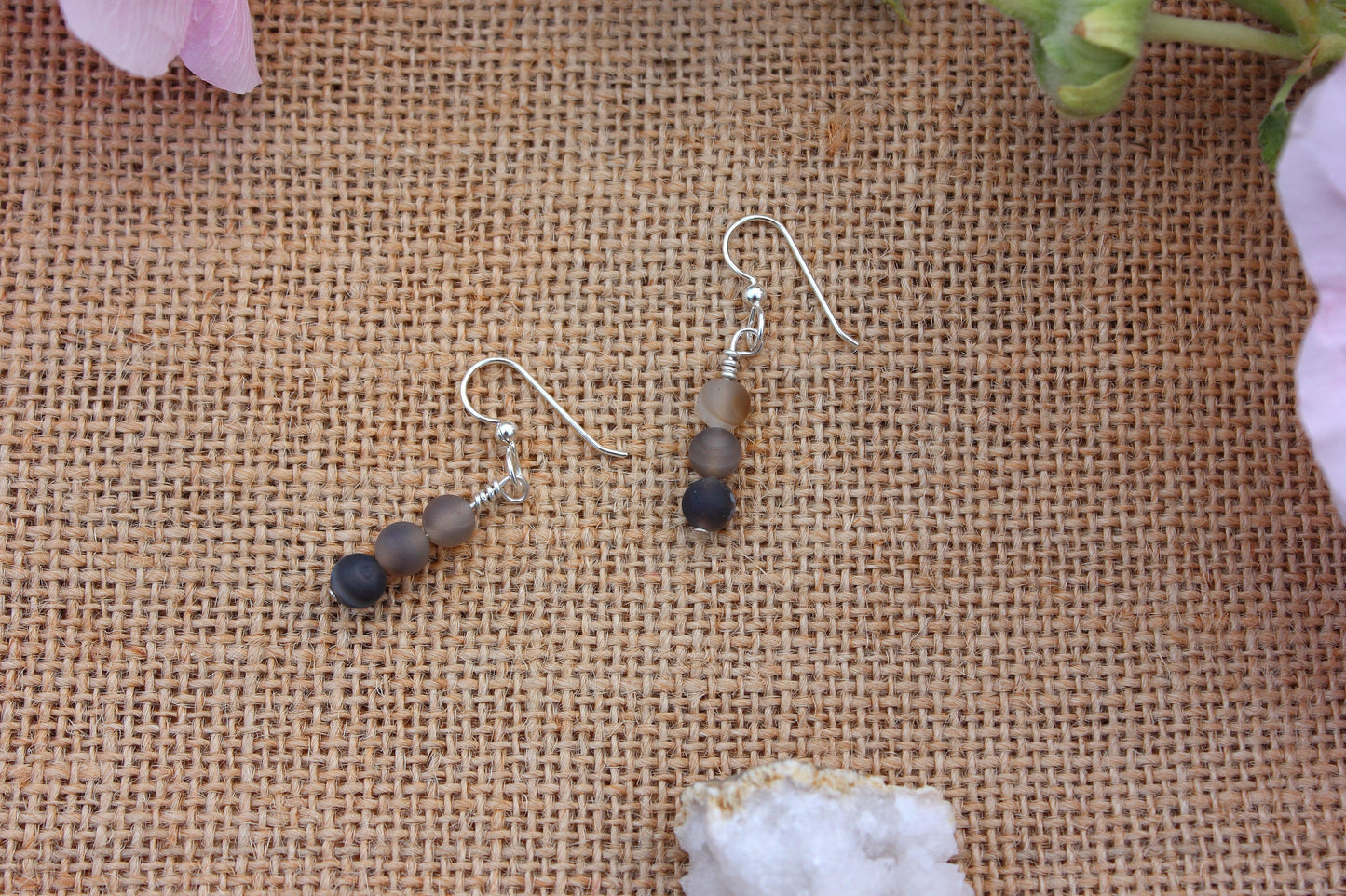 Druzy Agate Drop Earrings