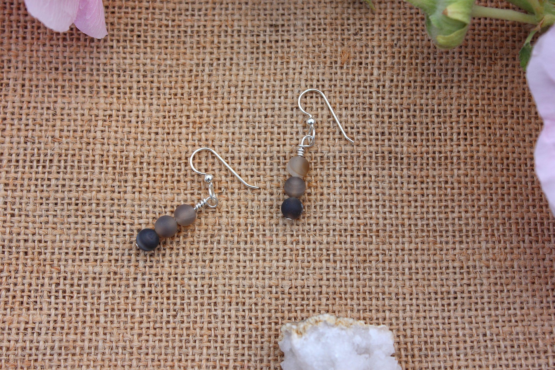 Druzy Agate Drop Earrings