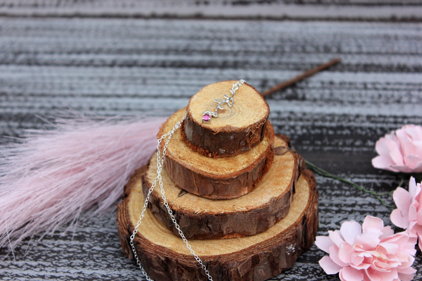 Sterling Silver Leaf Necklace