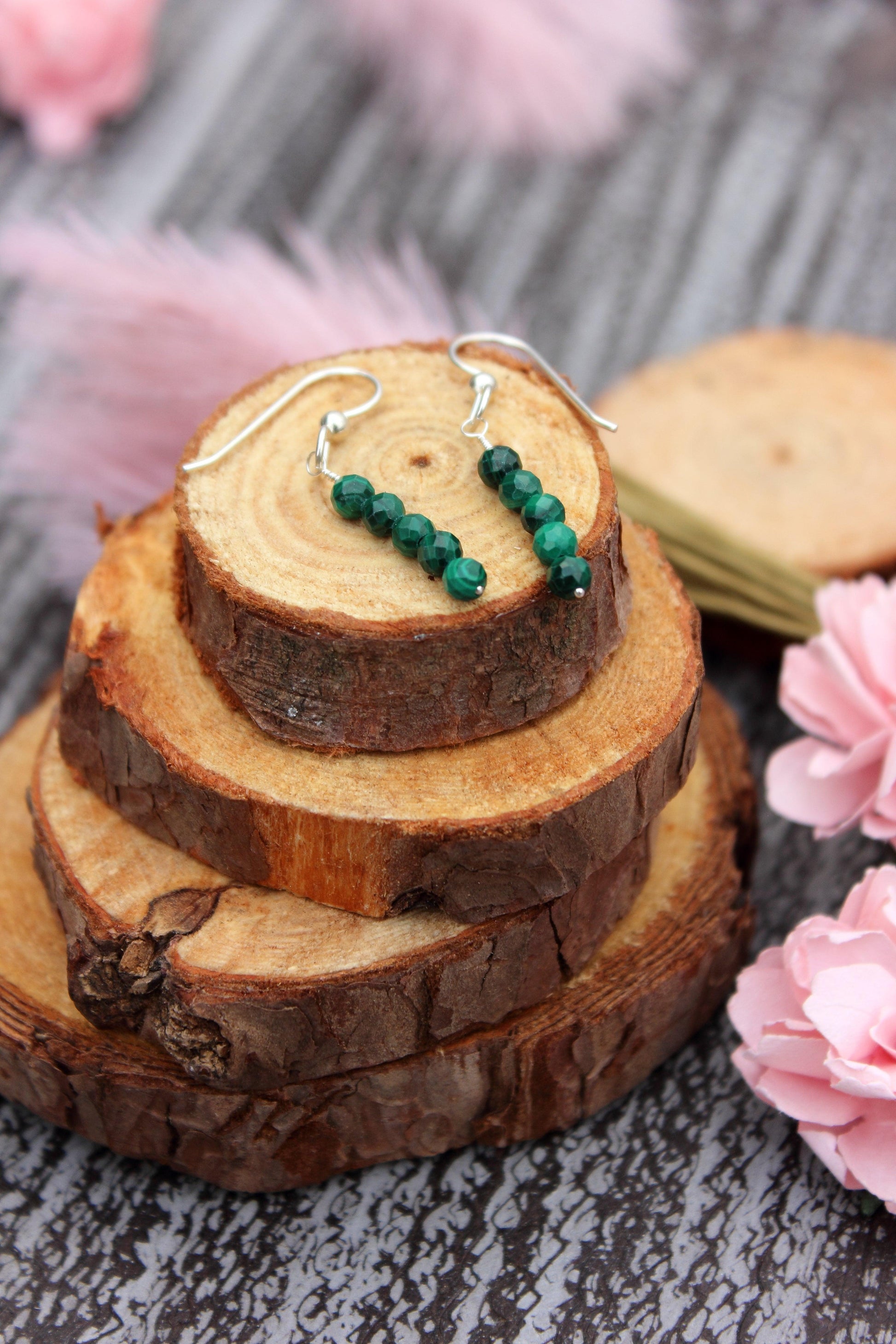 Malachite Earrings