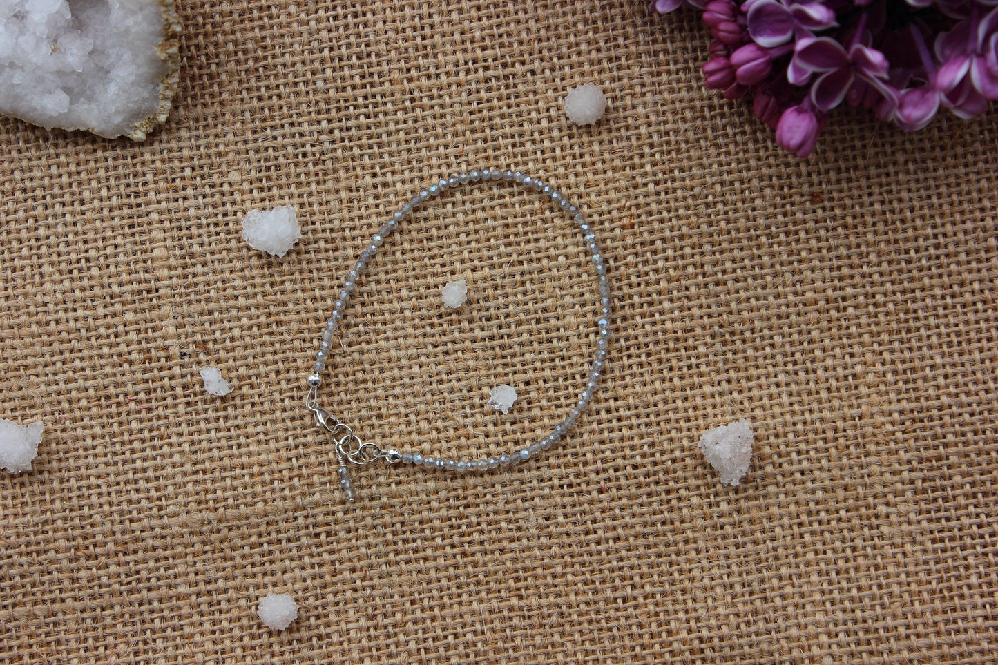 Mystic Labradorite faceted bracelet