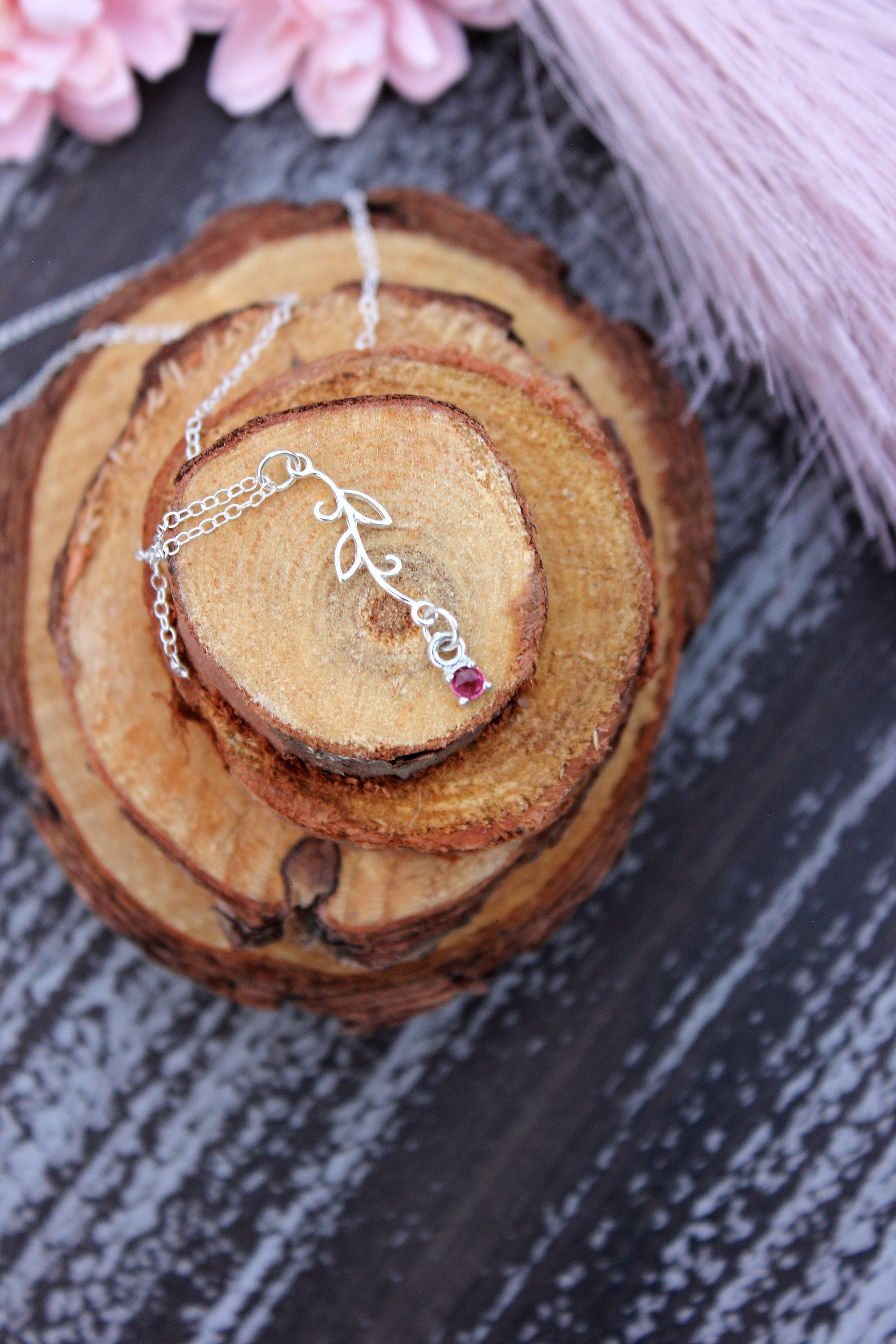 Sterling Silver Leaf Necklace