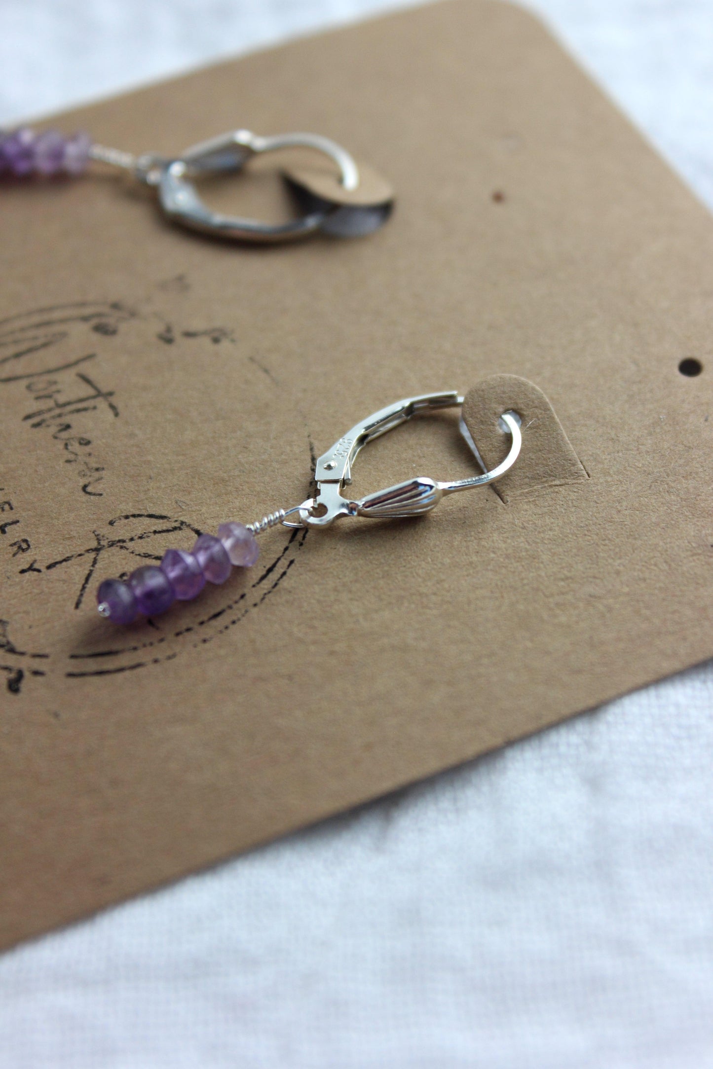Shaded Amethyst Earrings