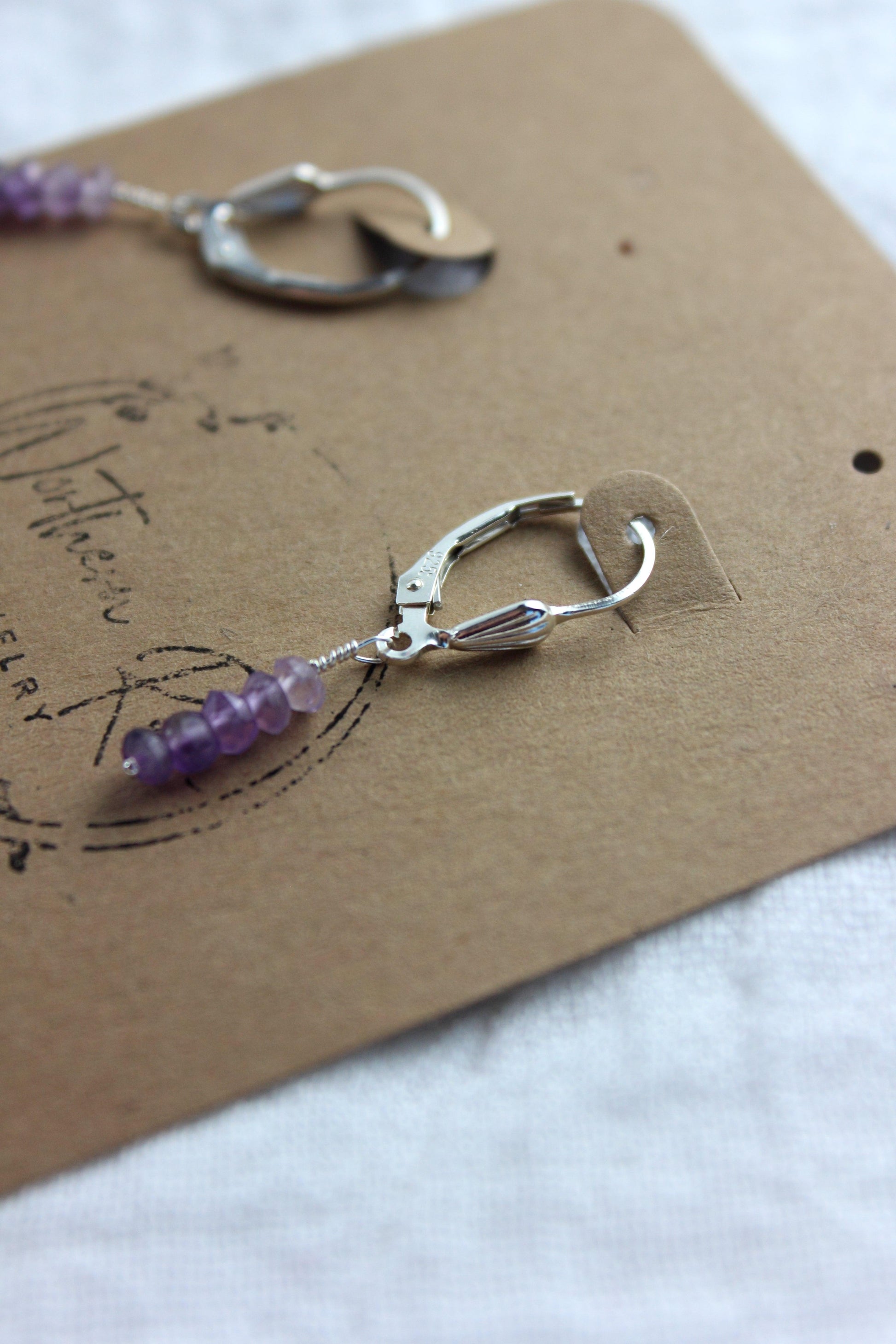Shaded Amethyst Earrings
