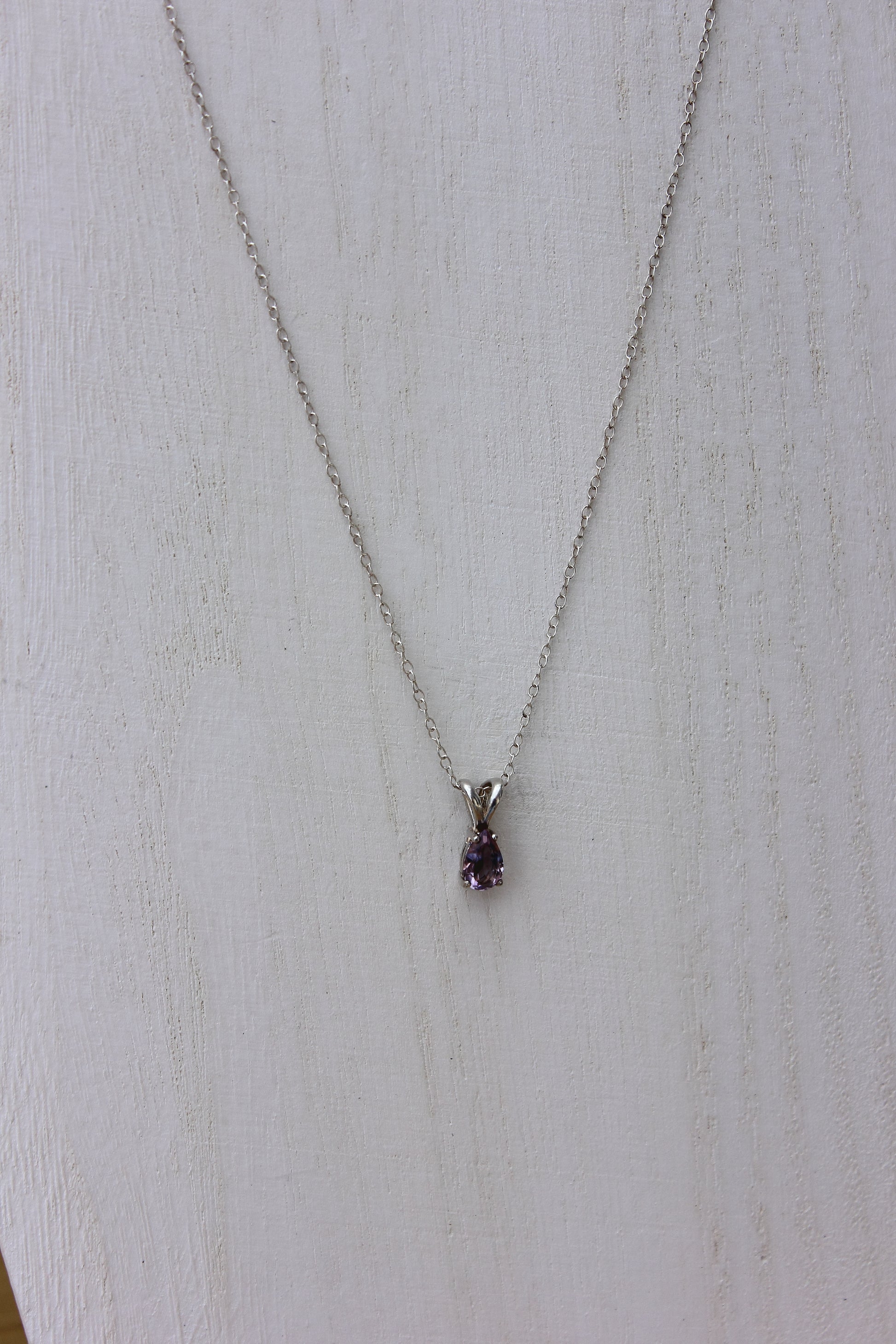 Amethyst Pear Pendant