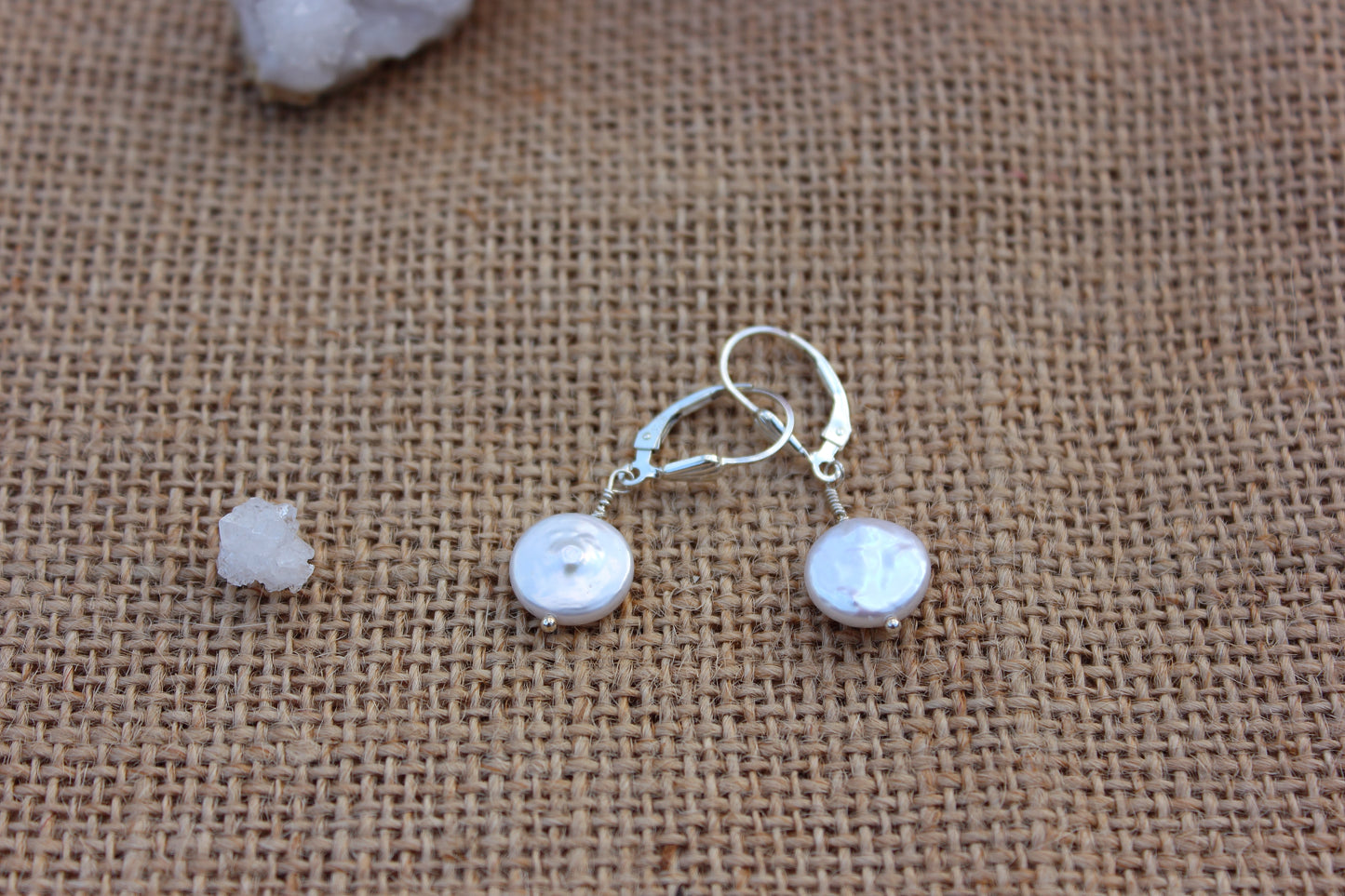 Coin Pearl Earrings