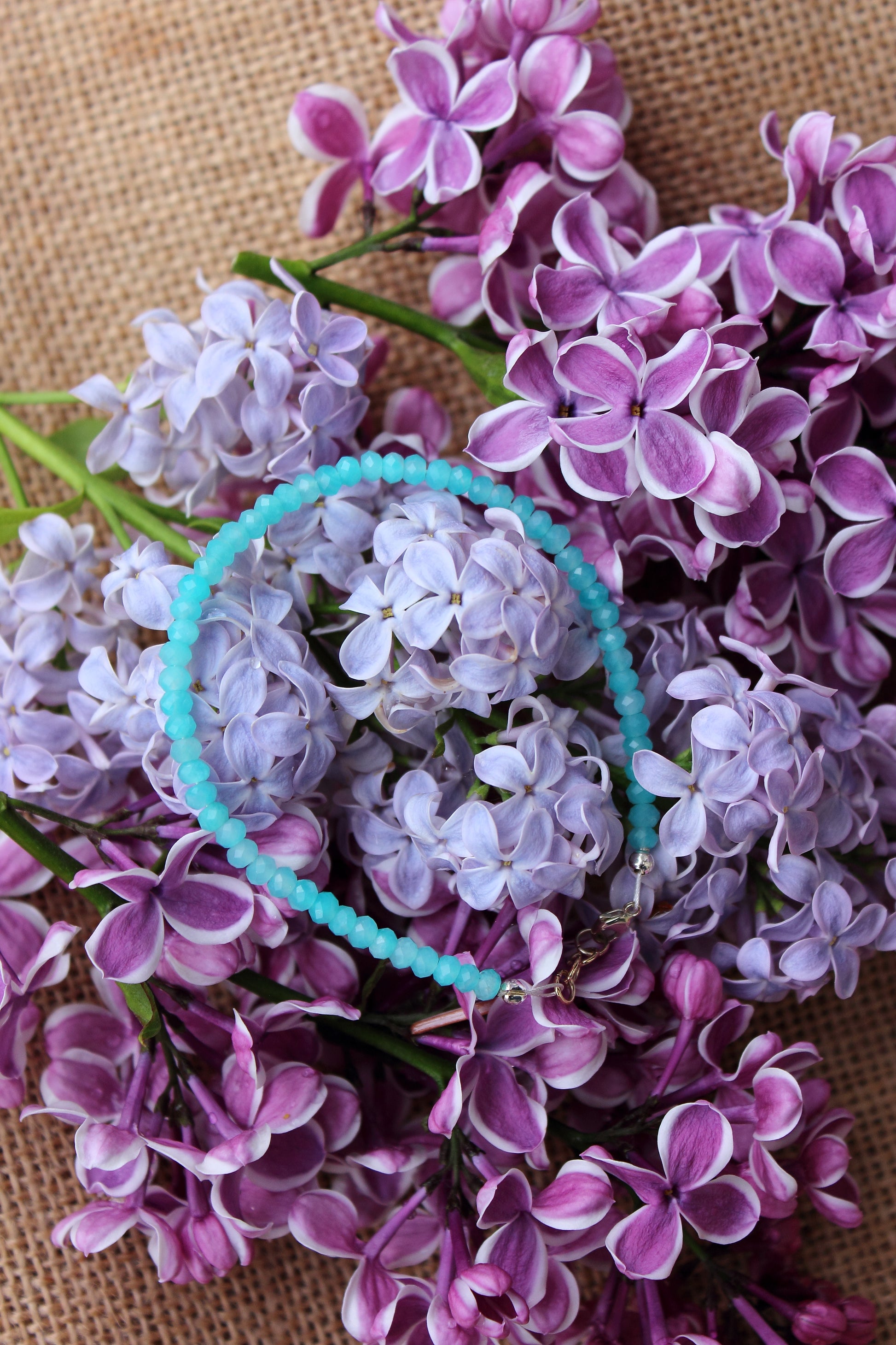 Amazonite faceted bracelet