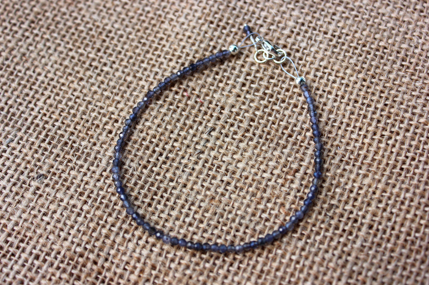 Tanzanite faceted bracelet