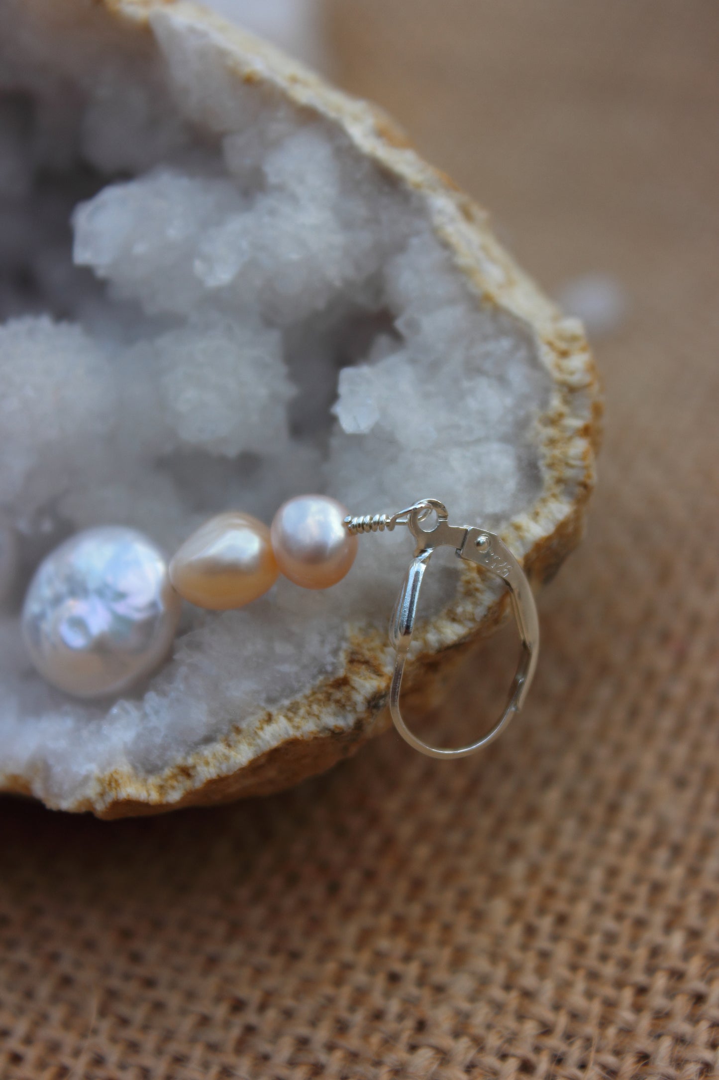 Ombre Pearl Dangle Earrings