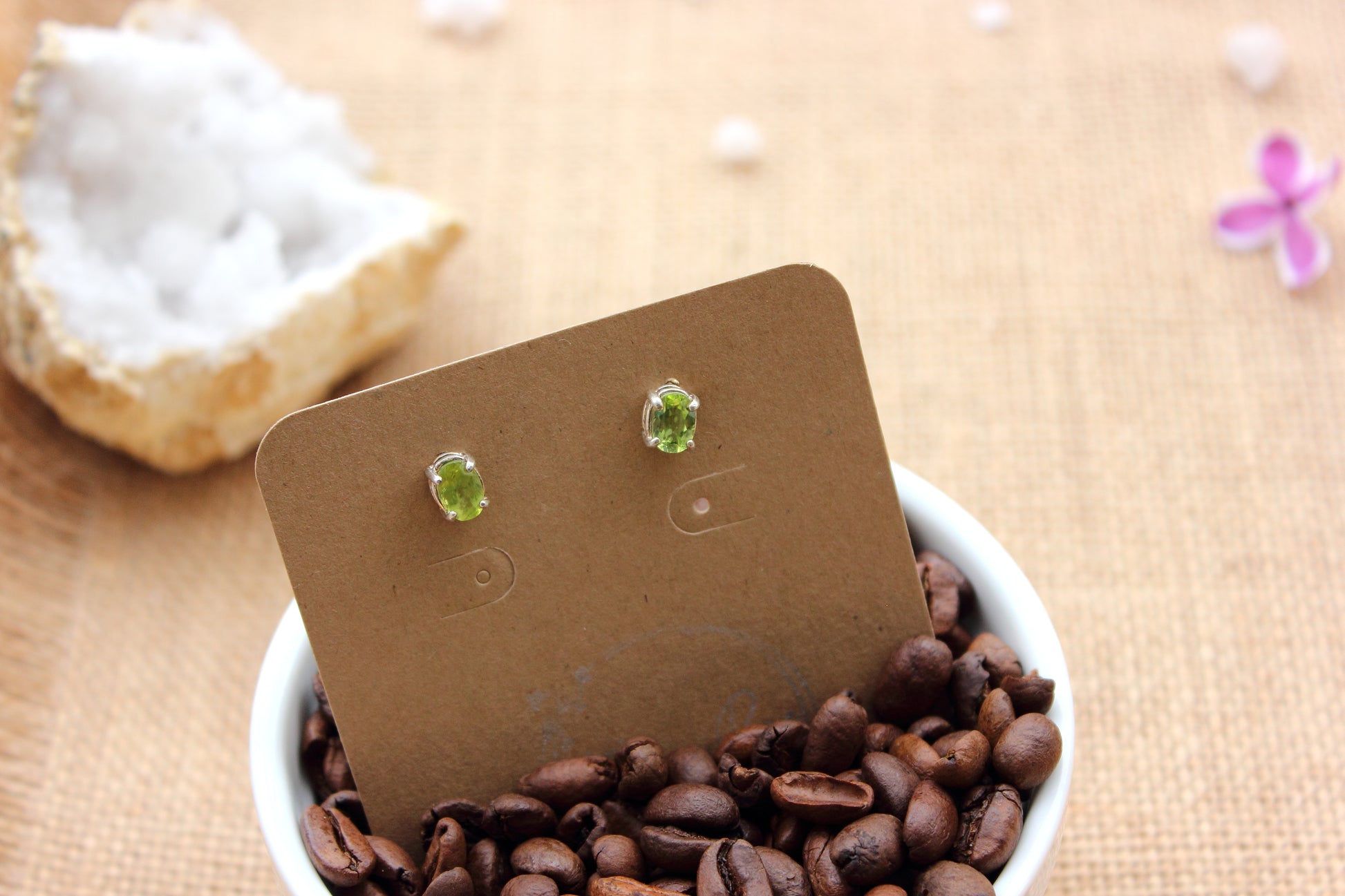 Peridot Studs