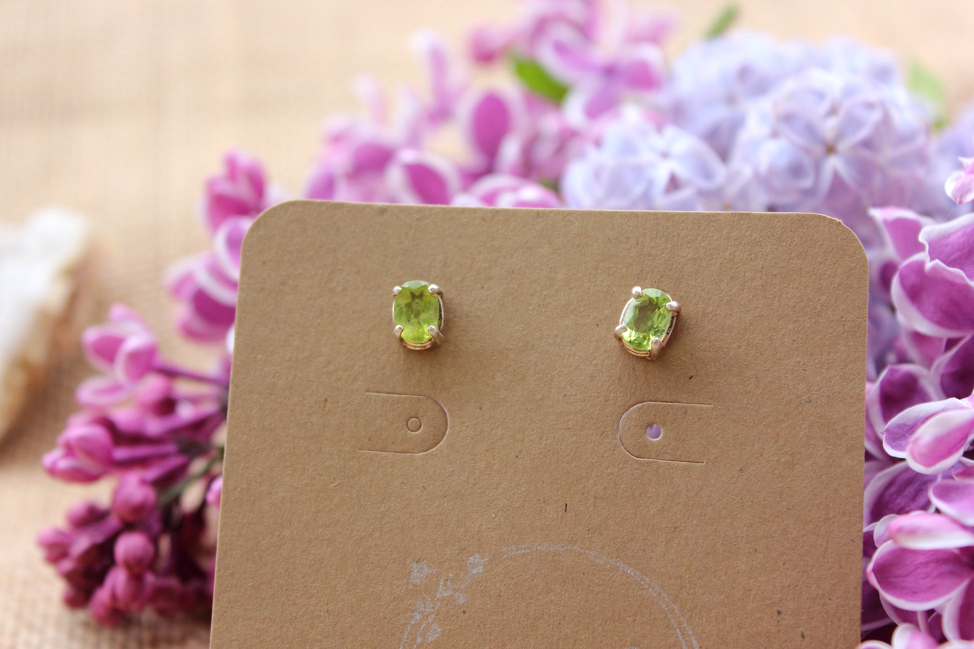 Peridot Studs