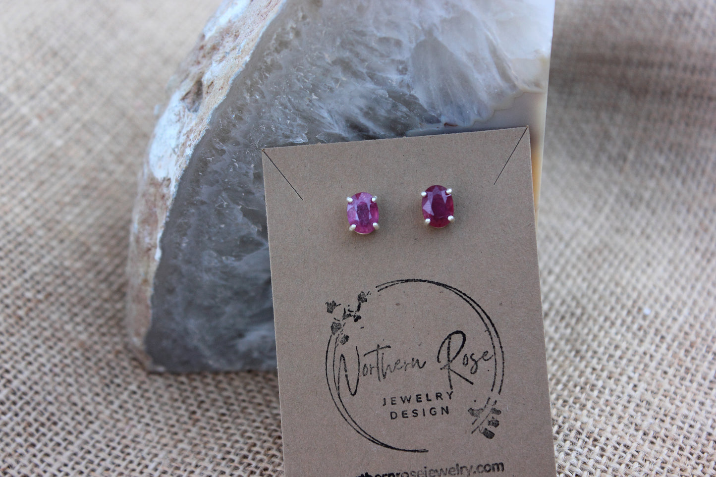 Ruby studs