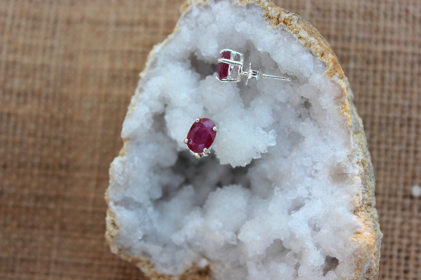 Ruby studs