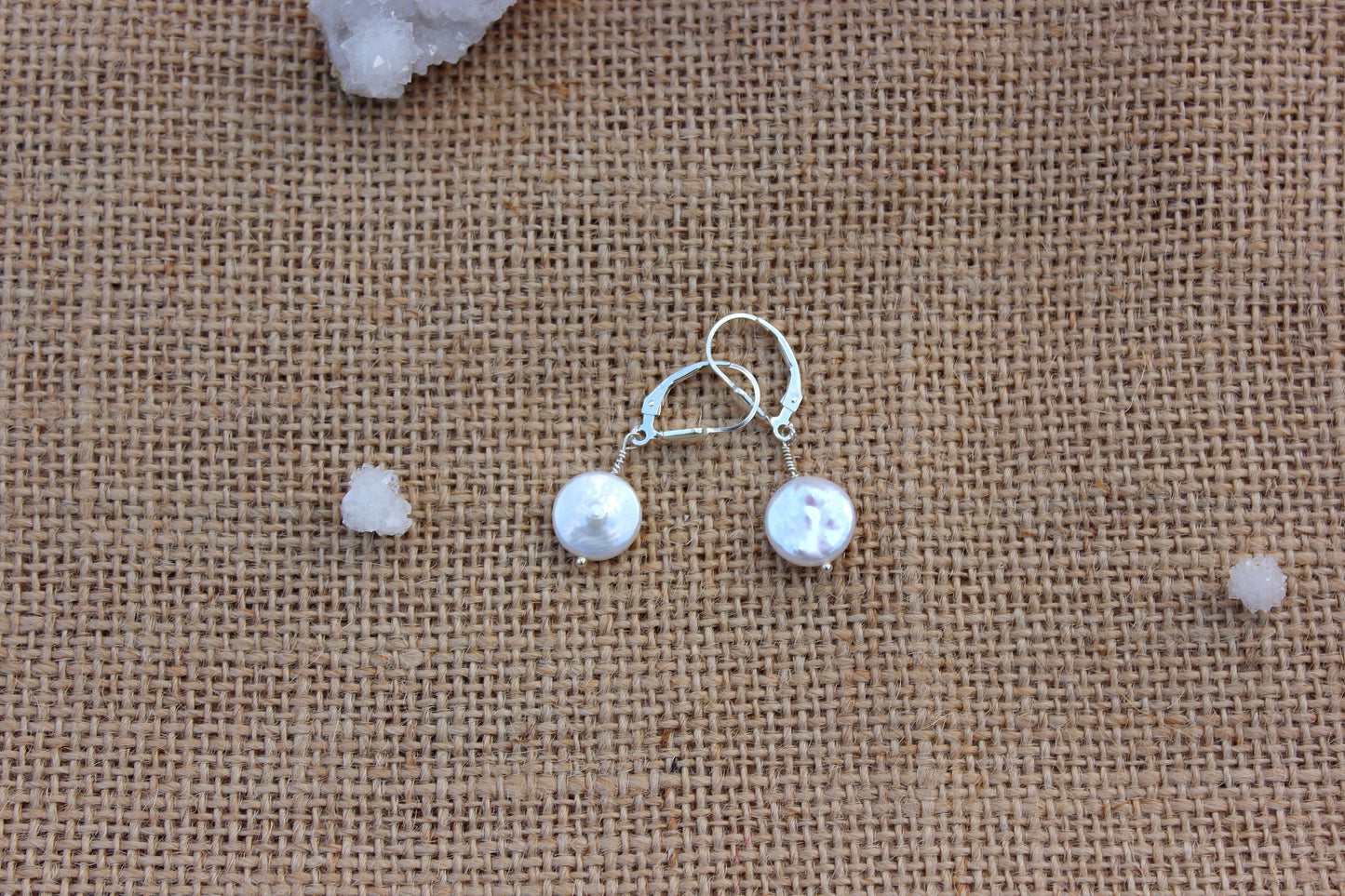 Coin Pearl Earrings