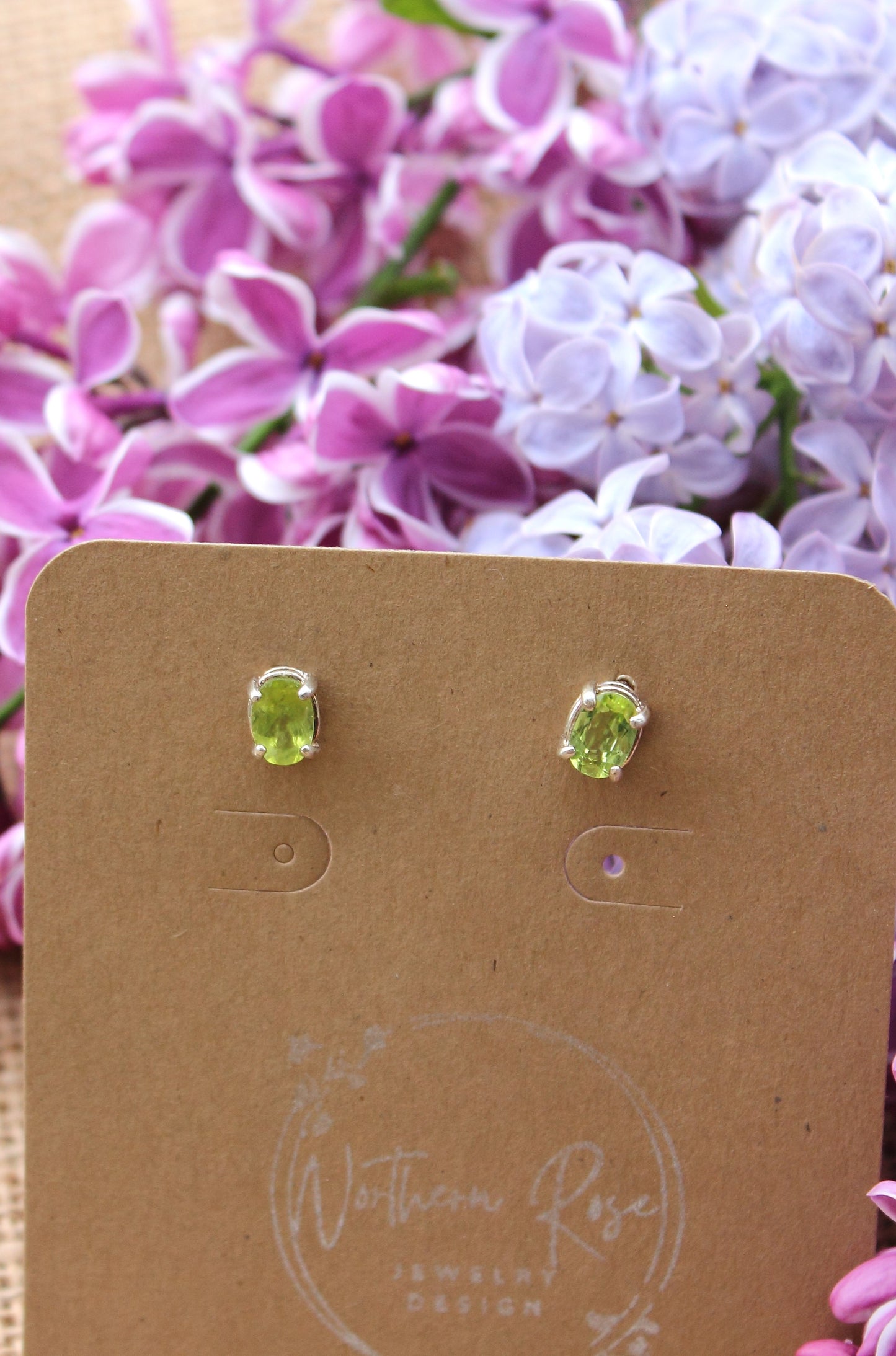 Peridot Studs