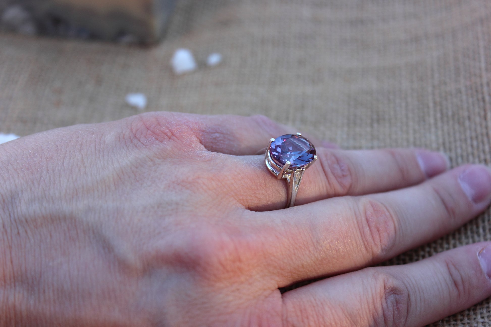 Quartz Oval Ring