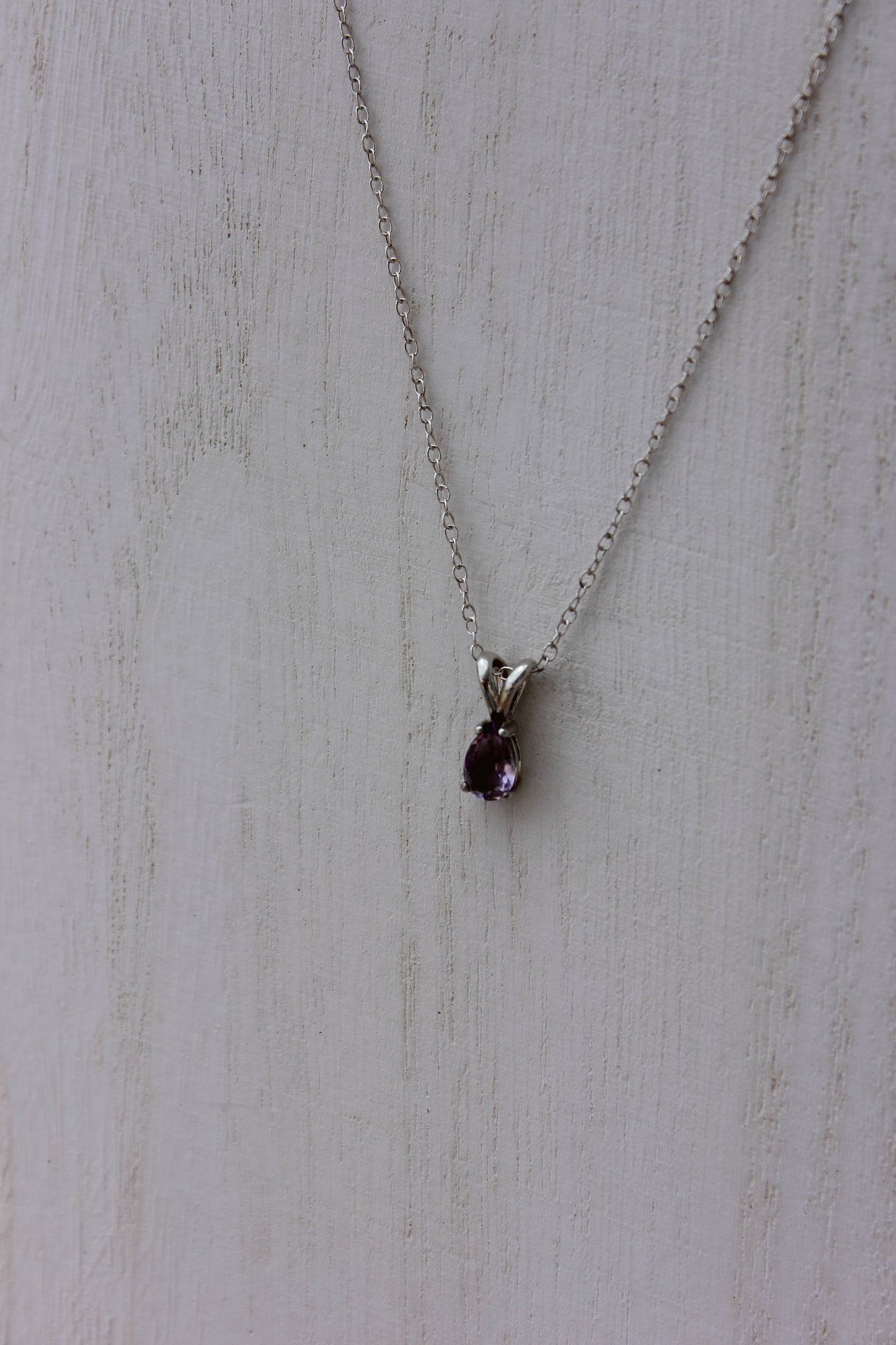 Amethyst Pear Pendant