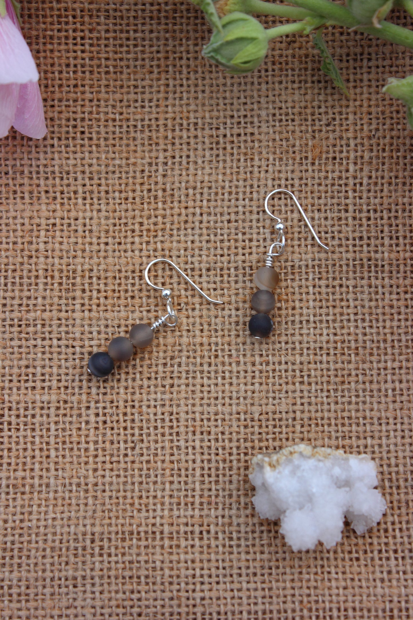 Druzy Agate Drop Earrings