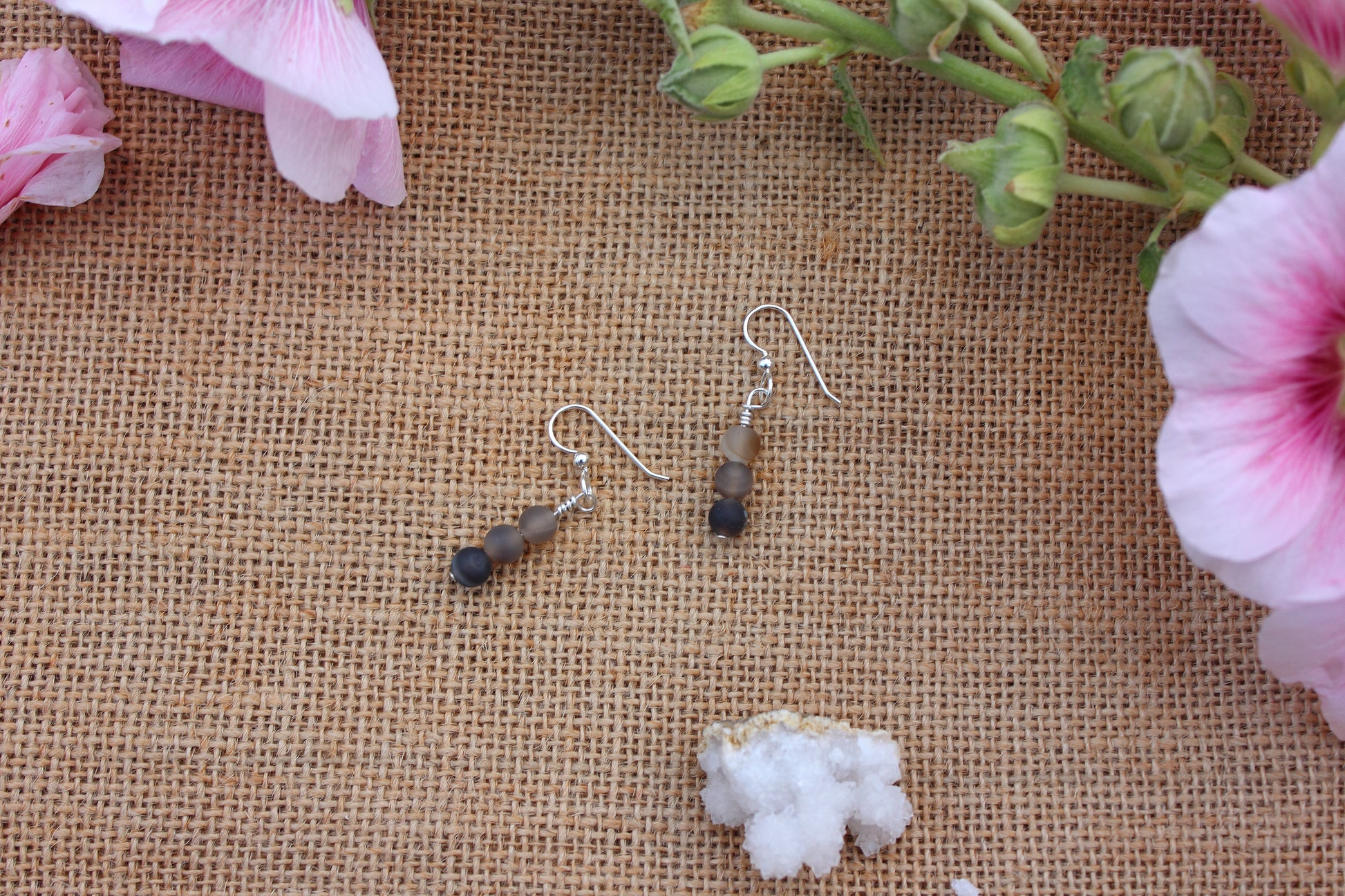 Druzy Agate Drop Earrings