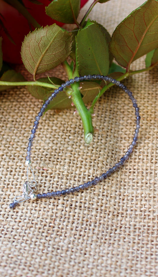 Tanzanite faceted bracelet