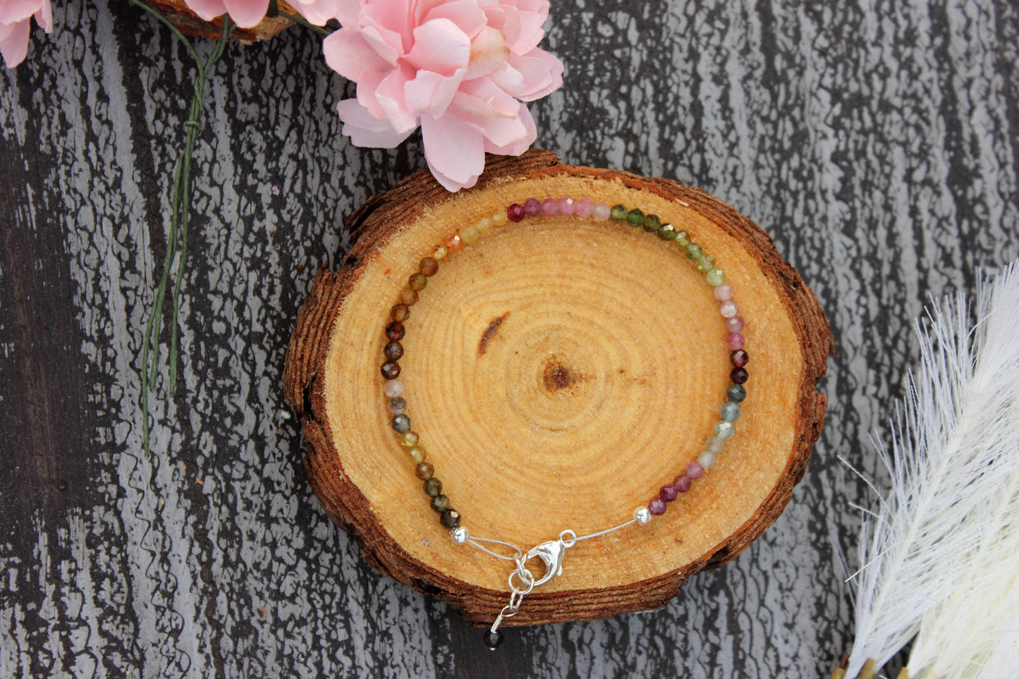 Multi-Colored Tourmaline Bracelet