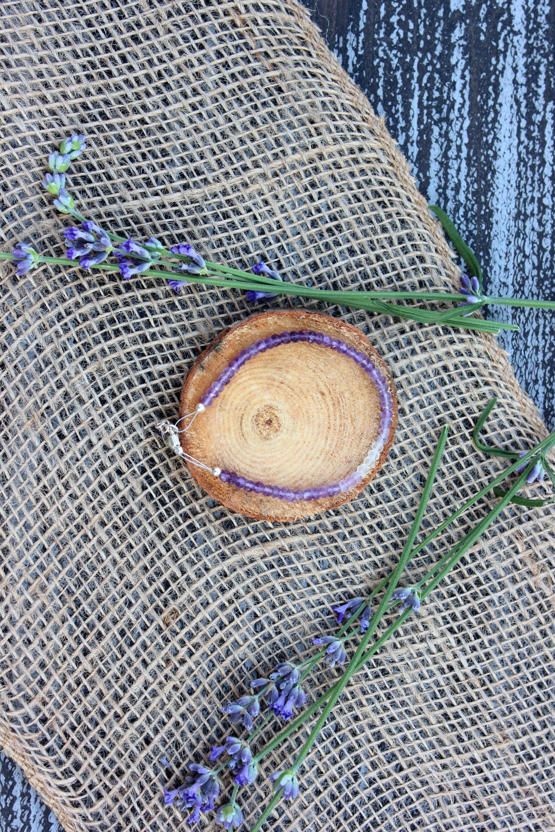 Shaded Amethyst bracelet