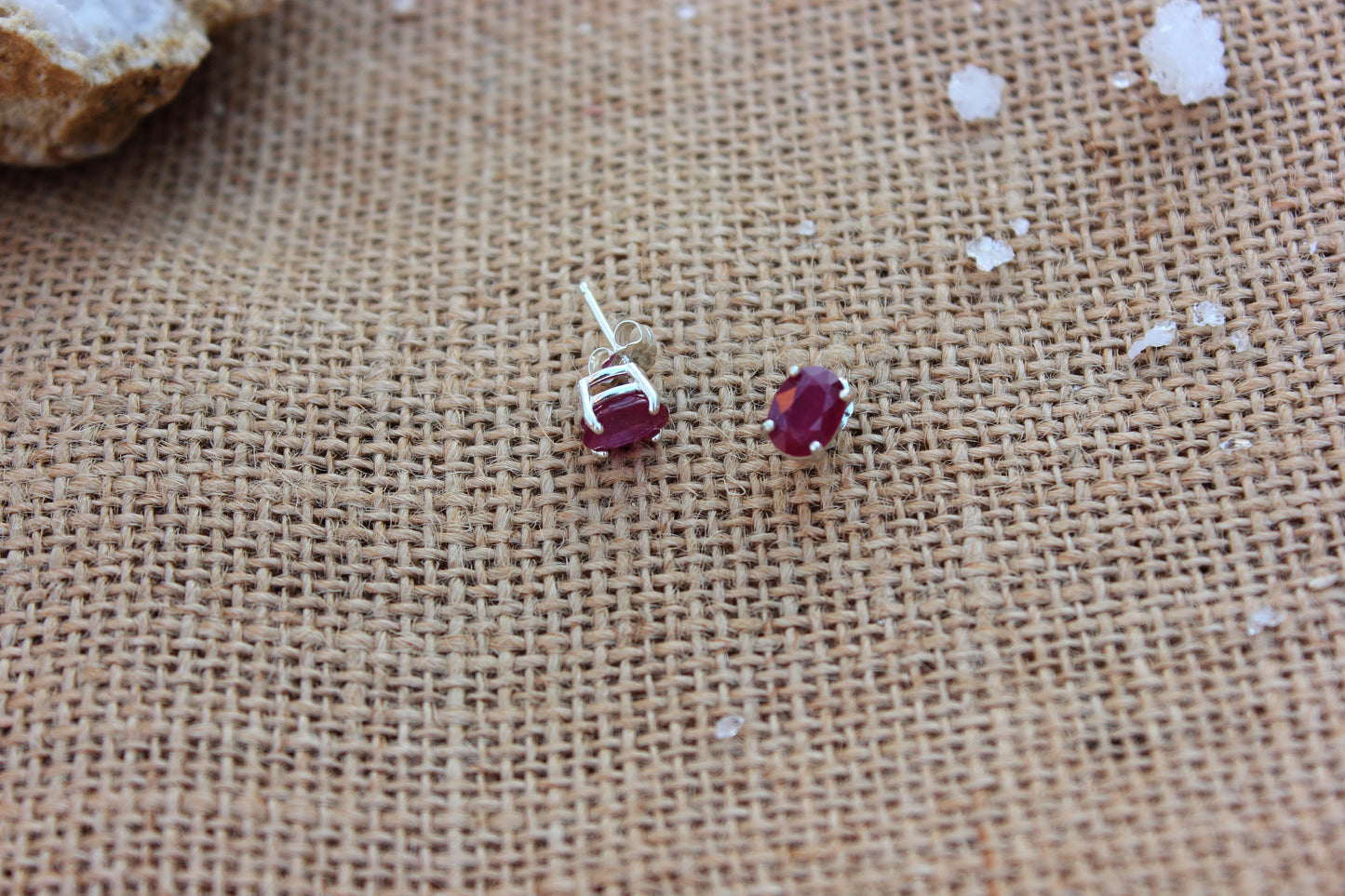 Ruby studs