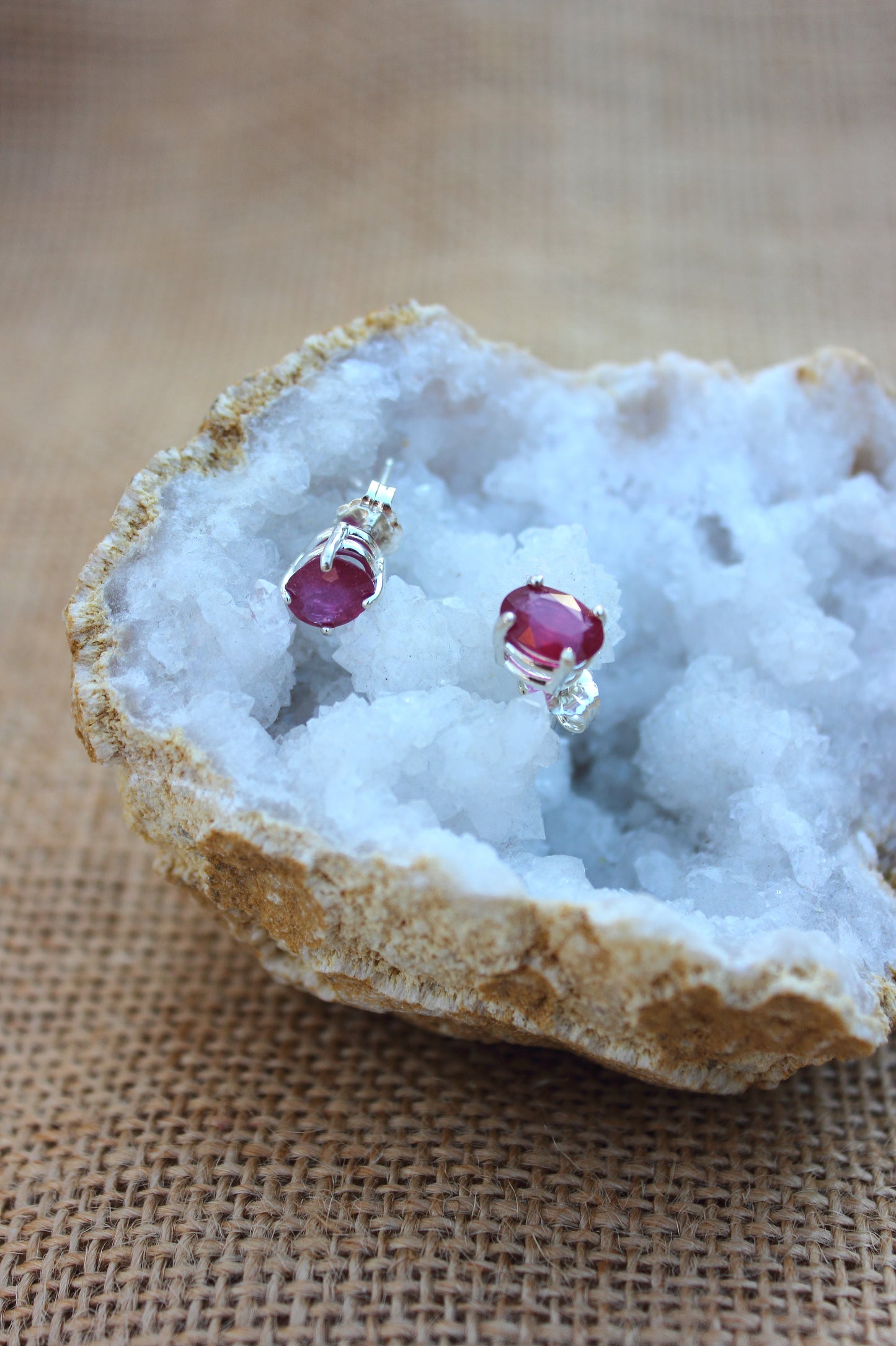 Ruby studs