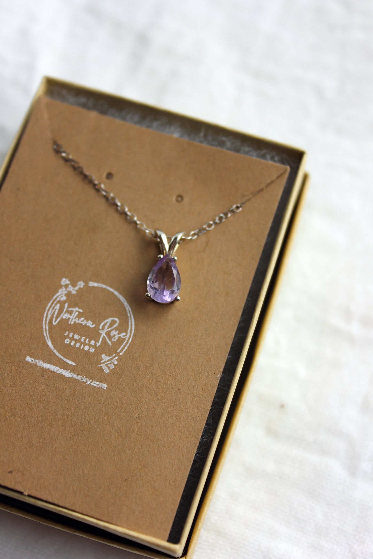 Amethyst Pear Pendant