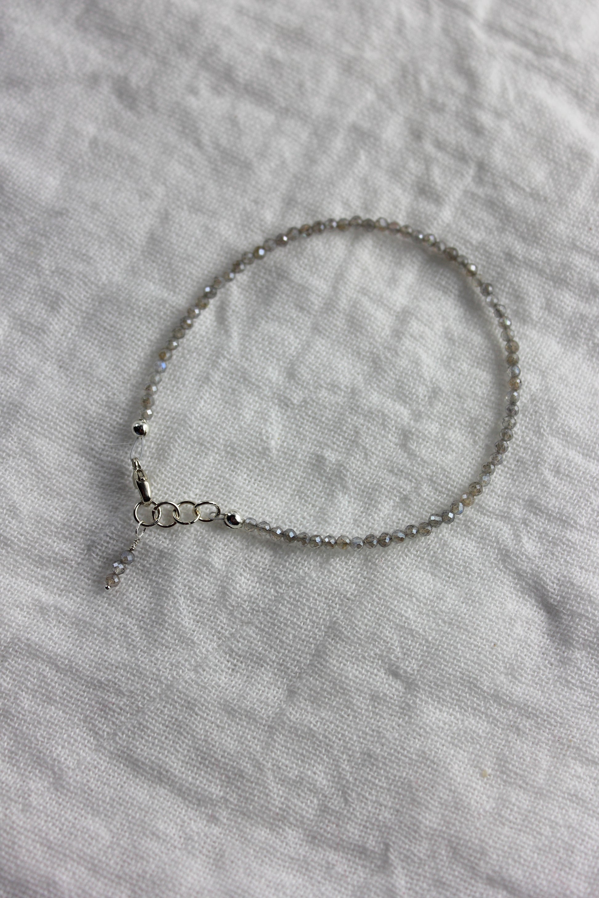 Mystic Labradorite faceted bracelet