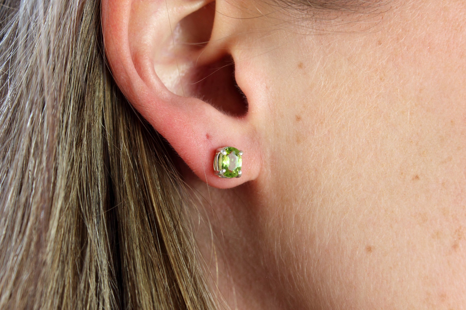 Peridot Studs