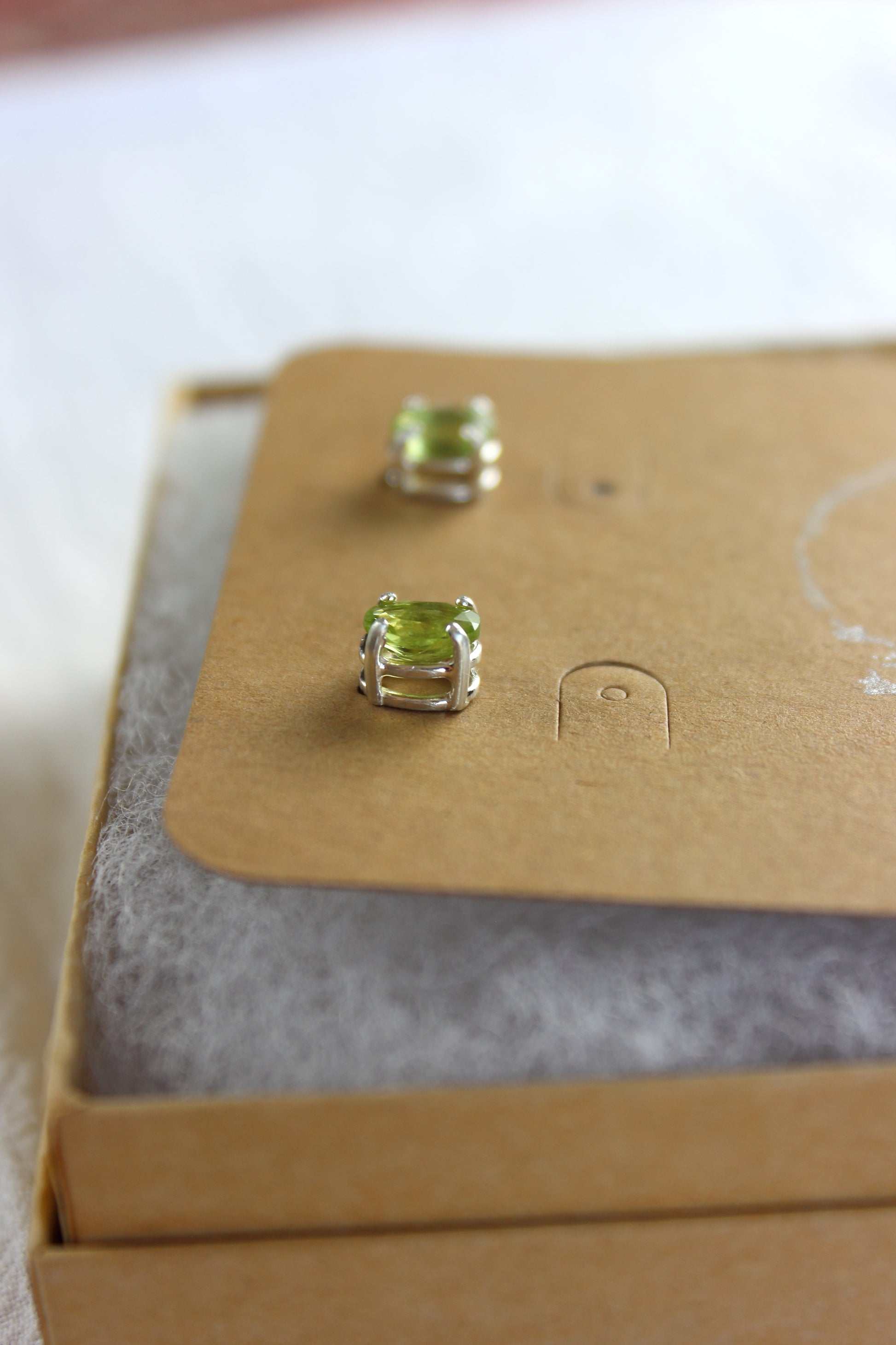 Peridot Studs