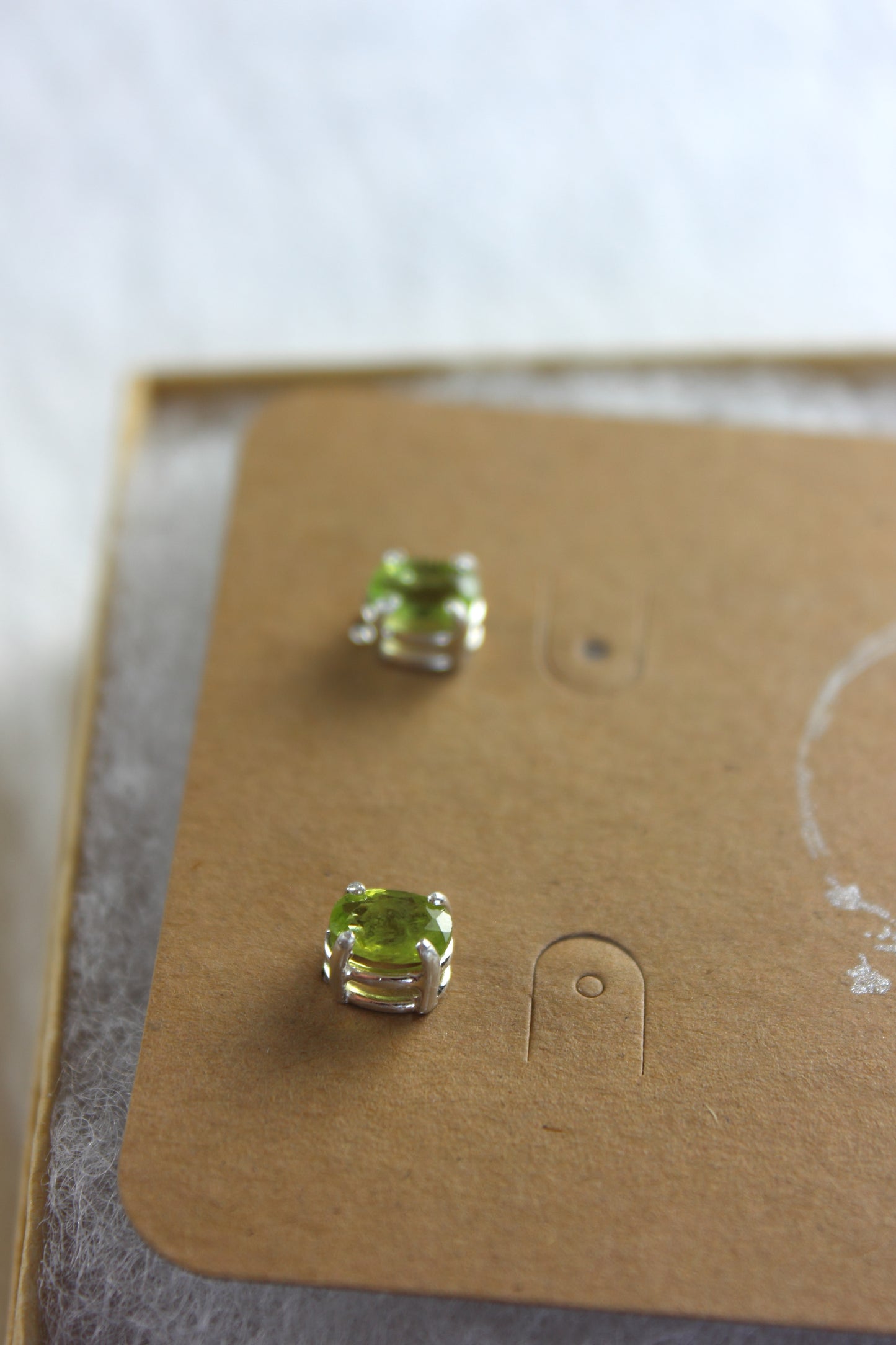 Peridot Studs